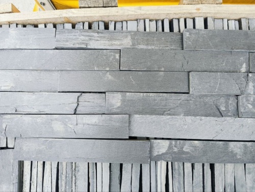 Плитка чёрная из натурального камня фасадная 30 см * 5 см, толщина 7 мм -30 мм купить в Красноуральске