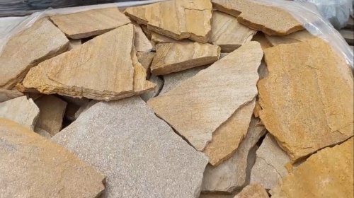 Плитняк златолит жёлтый для цоколя купить в Красноуральске