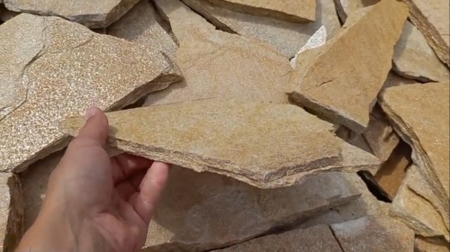 Плитняк златолит жёлтый для фасада 1,5-3 см купить в Красноуральске